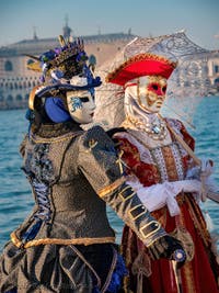 Distinction and presence at San Giorgio Maggiore, Venetian Carnival masks and costumes