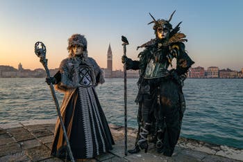 Venetian Carnival masks and costumes, Nobles of the Steppes in San Giorgio Maggiore