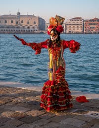 Venetian Carnival Masks and Costumes, The Spanish Dancer at San Giorgio Maggiore