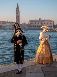 Venetian Carnival Masks and Costumes, Lovers Mourned at San Giorgio Maggiore 