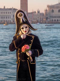 Venetian Carnival Masks and Costumes, Lovers Mourned at San Giorgio Maggiore 
