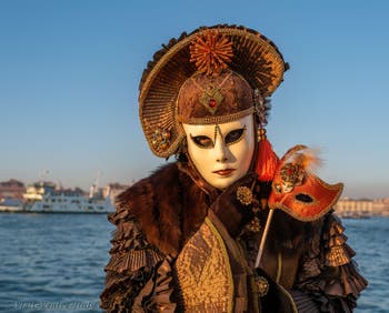 Venetian Carnival masks and costumes, The Man with the Mask at San Giorgio Maggiore