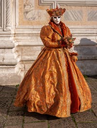 Venetian Carnival masks and costumes, Orange Blossom in San Zaccaria