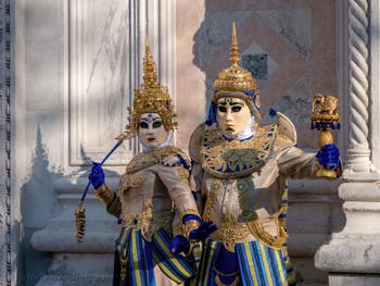 Oriental refinement and beauty at San Zaccaria, Venetian Carnival masks and costumes