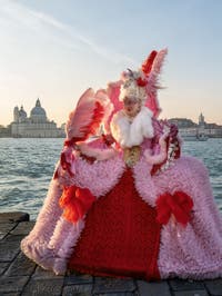 2023 Venice Carnival Costumes: Marie Antoinette on the island of San Giorgio Maggiore