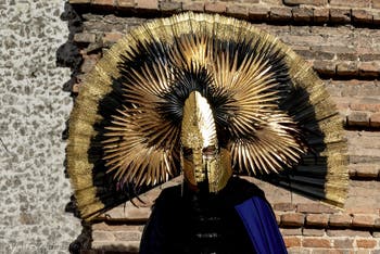The parade of people in costume at the 2026 Venice Carnival in Campo San Lorenzo.