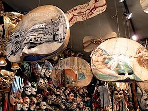 Masks of Venice carnival in Ca del Sol