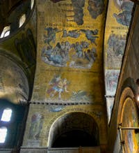 Saint-Mark Basilica, Apse's Mosaics, in Venice in Italy