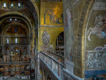 Apse mosaics in Saint-Mark basilica in Venice Italy