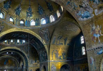 Saint-Mark Basilica Apse's Mosaics in Venice in Italy
