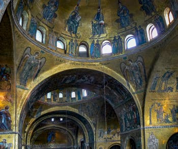 Saint-Mark Basilica Apse's Mosaics in Venice in Italy