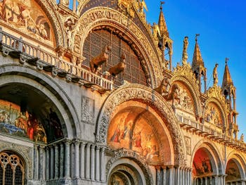 Saint-Mark Basilica Facade, in Venice Italy