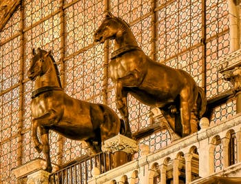 Saint-Mark Basilica's Horses in Venice in Italy