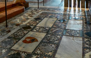 Saint-Mark Basilica Floor Marble Mosaics, in Venice in Italy