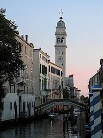 Bell tower of San Giorgio dei Greci Venice Italy