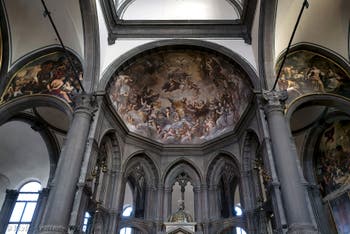 Girolamo Pellegrini, St. Zechariah in Glory, the apse of the church of San Zaccaria in Venice