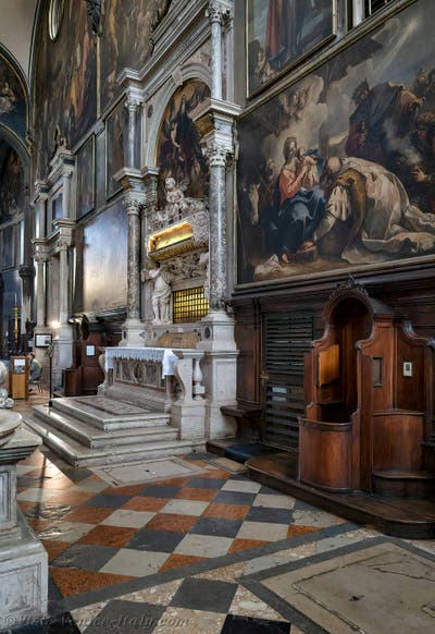 The Church of San Zaccaria, St. Zechariah in Venice in Italy