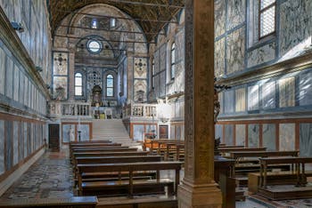 Interior of the church of Santa Maria dei Miracoli, Saint Mary of Miracles in Venice