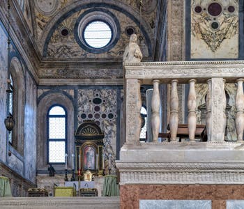 Interior of the church of Santa Maria dei Miracoli, Saint Mary of Miracles in Venice