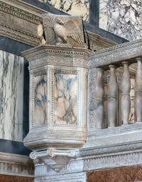Pulpit of the Church of Santa Maria dei Miracoli, Saint Mary of Miracles in Venice