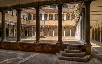 Cloister of Santo Stefano in the Saint Mark's District in Venice