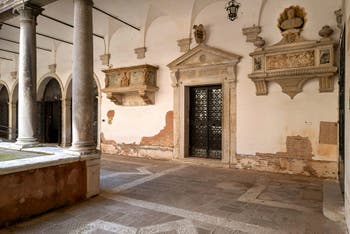 Cloister of Santo Stefano in the Saint Mark's District in Venice
