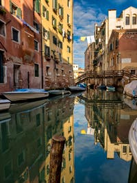 The Rio del Ghetto in Venice in Italy