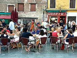 Café in Campo Santa Margharita Dorsoduro Venice Italy