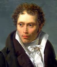 Portrait of young Arthur Schopenhauer