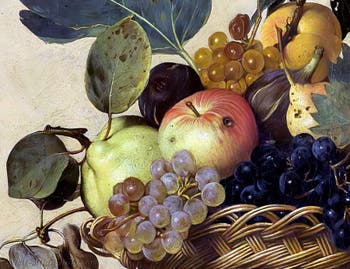 Caravaggio, Basket of Fruit, at Ambrosiana Gallery in Milan Italy