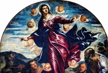 Tintoretto, The Assumption of the Virgin, at the Accademia Galleries in Venice, Italy