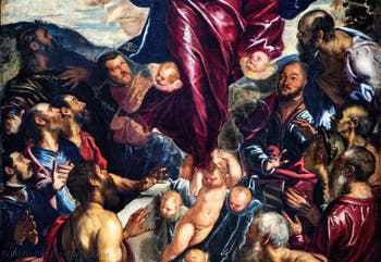 Tintoretto, The Assumption of the Virgin, at the Accademia Galleries in Venice, Italy