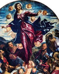 Tintoretto, The Assumption of the Virgin, at the Accademia Galleries in Venice, Italy