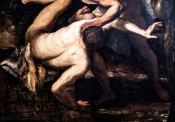Tintoretto, Cain and Abel, at the Accademia Galleries in Venice, Italy