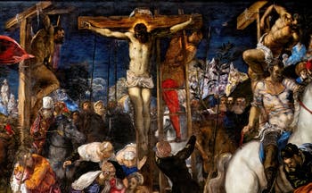 Tintoretto, The Crucifixion, at the Accademia Galleries in Venice, Italy