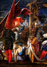 Tintoretto, The Crucifixion, at the Accademia Galleries in Venice, Italy