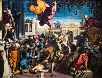 Tintoretto, The Miracle of St. Mark Delivering the Slave from Torture, at the Accademia Galleries in Venice, Italy
