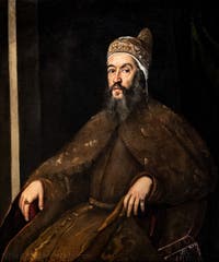 Tintoretto, Portrait of the Doge Alvise Mocenigo, at the Gallerie dell’Accademia in Venice, Italy