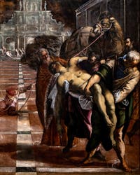 Tintoretto, The Translation of the Body of St. Mark, at the Accademia Galleries in Venice, Italy