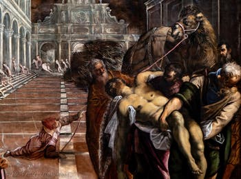 Tintoretto, The Translation of the Body of St. Mark, at the Accademia Galleries in Venice, Italy