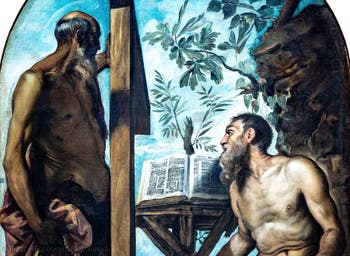 Tintoretto, Saint Jerome and Saint Andrew, at the Accademia Galleries in Venice, Italy