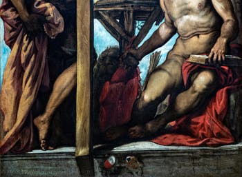 Tintoretto, Saint Jerome and Saint Andrew, at the Accademia Galleries in Venice, Italy