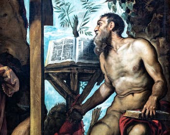 Tintoretto, Saint Jerome and Saint Andrew, at the Accademia Galleries in Venice, Italy