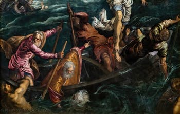 Tintoretto, Saint Mark Rescuing a Saracen from a Shipwreck, at the Accademia Galleries in Venice, Italy