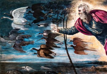 Tintoretto, The Creation of the Animals, at the Accademia Galleries in Venice, Italy