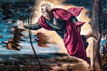 Tintoretto, The Creation of the Animals, at the Accademia Galleries in Venice, Italy