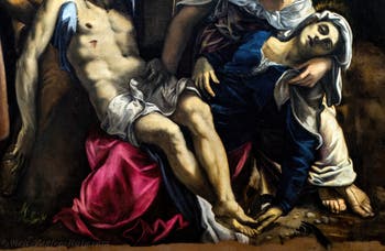 Tintoretto, Descent from the Cross, at the Accademia Galleries in Venice, Italy