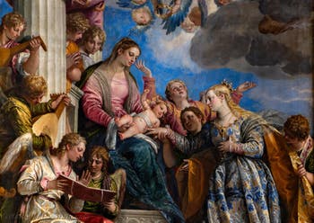 Paul Veronese, The Mystical Marriage of Saint Catherine, at the Accademia Galleries in Venice, Italy