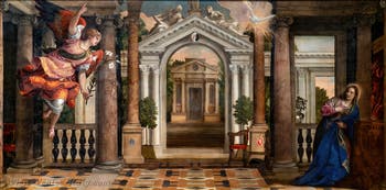 Paul Veronese, The Annunciation, at the Accademia Galleries in Venice, Italy