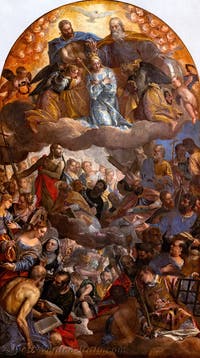 Paul Veronese, The Coronation of the Virgin, at the Accademia Galleries in Venice, Italy